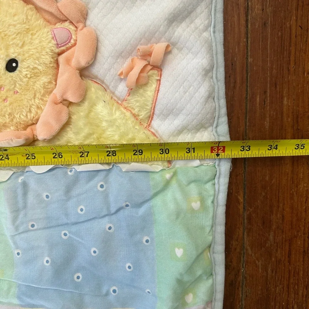 Vintage Lambs & Ivy Baby Quilt Blanket Crib Comforter Safari Pastel Patchwork